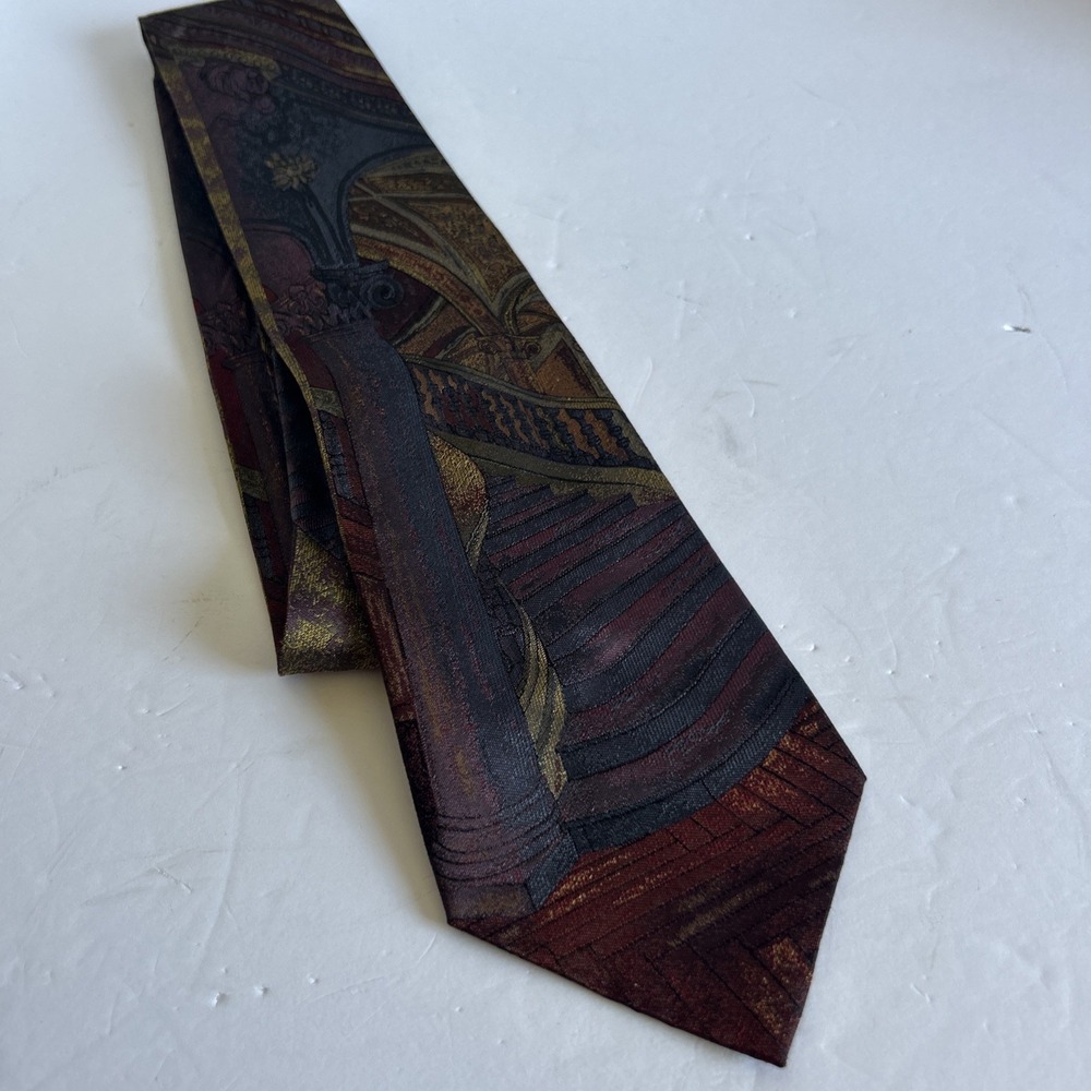 TEMPO D'ITALIA Bloomingdale's Men's Silk tie Made in Italy Preowned